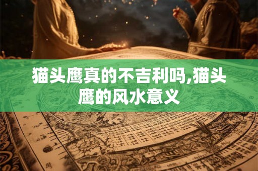 猫头鹰真的不吉利吗,猫头鹰的风水意义 猫头鹰真的不吉利吗,猫头鹰的风水意义
