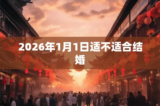 2026年1月1日适不适合结婚