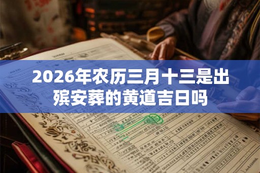 2026年农历三月十三是出殡安葬的黄道吉日吗