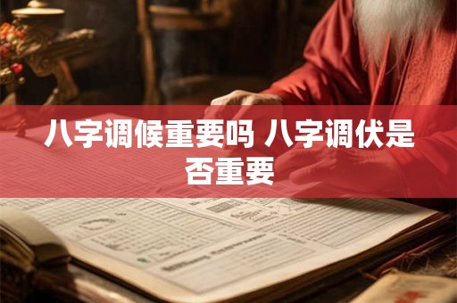 八字调候重要吗 八字调伏是否重要