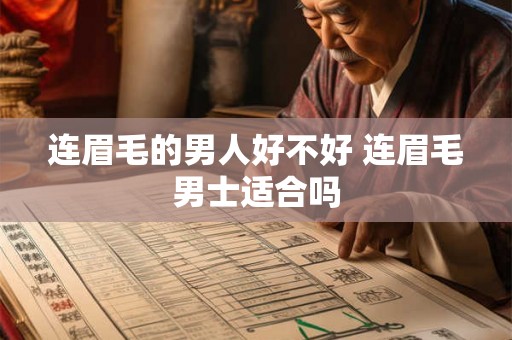 连眉毛的男人好不好 连眉毛男士适合吗