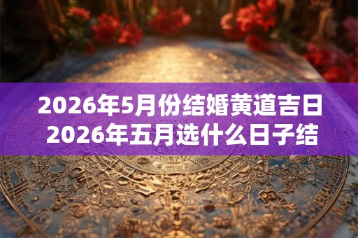 2026年5月份结婚黄道吉日 2026年五月选什么日子结婚好 2026年5月份结婚黄道吉日 2026年五月选什么日子结婚好