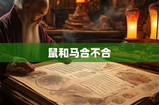 鼠和马合不合