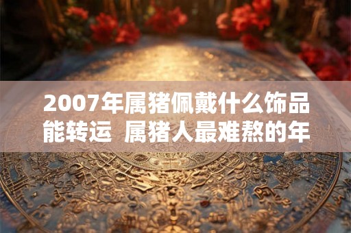 2007年属猪佩戴什么饰品能转运  属猪人最难熬的年龄
