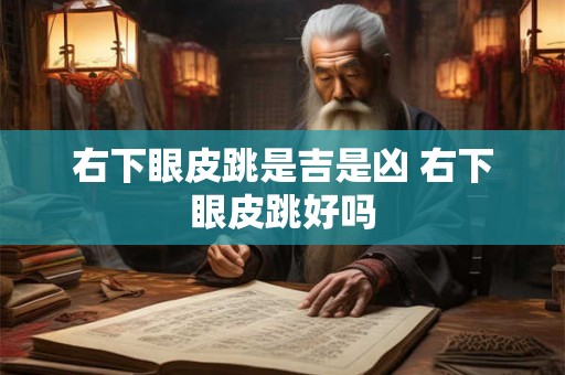 右下眼皮跳是吉是凶 右下眼皮跳好吗 右下眼皮跳是吉是凶 右下眼皮跳好吗