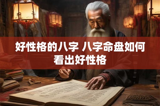 好性格的八字 八字命盘如何看出好性格