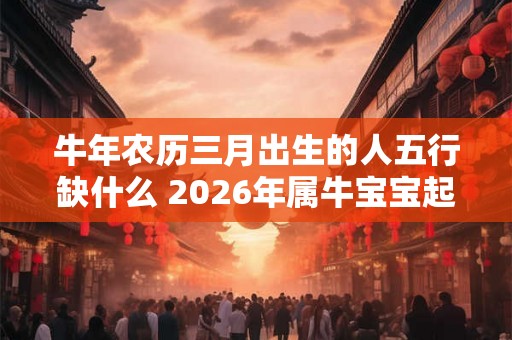 牛年农历三月出生的人五行缺什么 2026年属牛宝宝起名