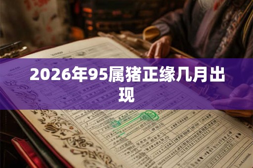 2026年95属猪正缘几月出现
