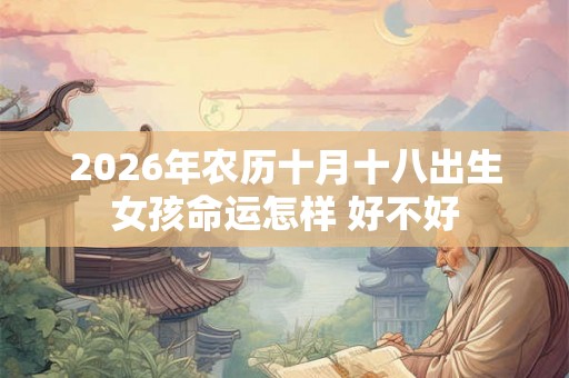 2026年农历十月十八出生女孩命运怎样 好不好