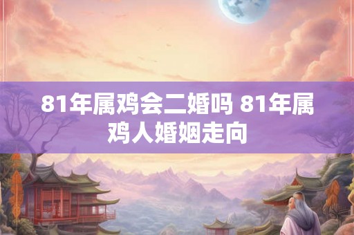 81年属鸡会二婚吗 81年属鸡人婚姻走向