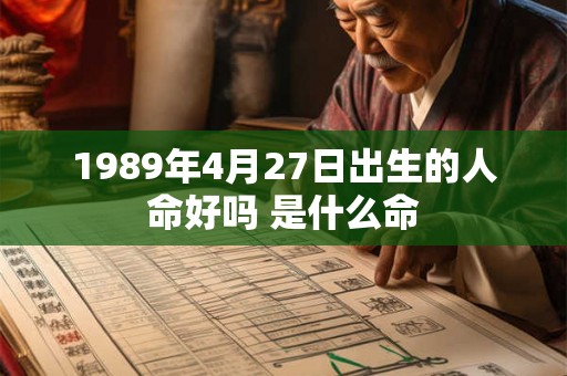 1989年4月27日出生的人命好吗 是什么命