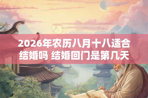 2026年农历八月十八适合结婚吗 结婚回门是第几天 2026年农历八月十八适合结婚吗 结婚回门是第几天