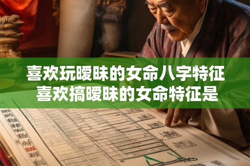 喜欢玩暧昧的女命八字特征 喜欢搞暧昧的女命特征是什么