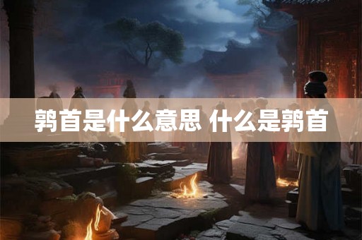 鹑首是什么意思 什么是鹑首 鹑首是什么意思 什么是鹑首