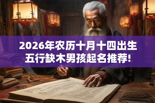 2026年农历十月十四出生五行缺木男孩起名推荐!
