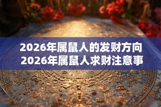 2026年属鼠人的发财方向 2026年属鼠人求财注意事项 2026年属鼠人的发财方向 2026年属鼠人求财注意事项