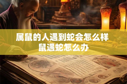 属鼠的人遇到蛇会怎么样 鼠遇蛇怎么办 属鼠的人遇到蛇会怎么样 鼠遇蛇怎么办
