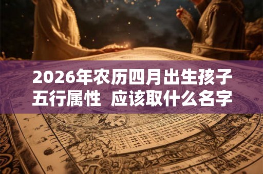 2026年农历四月出生孩子五行属性  应该取什么名字