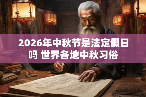 2026年中秋节是法定假日吗 世界各地中秋习俗