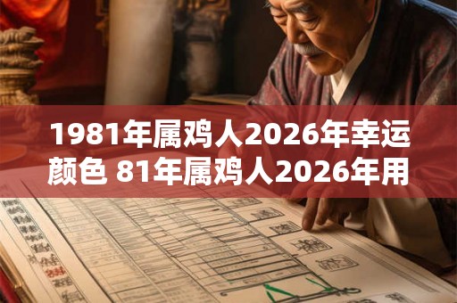 1981年属鸡人2026年幸运颜色 81年属鸡人2026年用什么颜色好