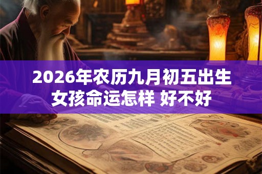 2026年农历九月初五出生女孩命运怎样 好不好