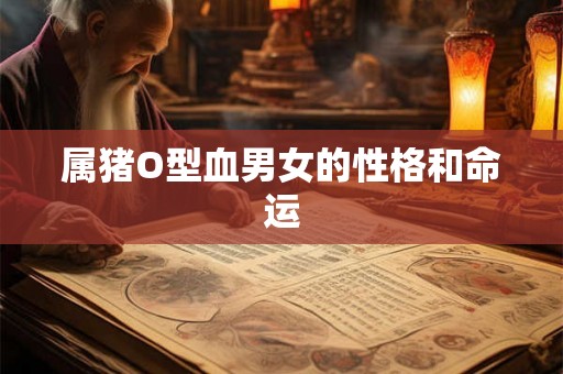 属猪O型血男女的性格和命运