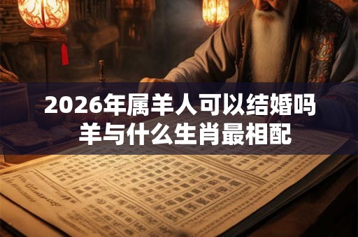 2026年属羊人可以结婚吗 羊与什么生肖最相配 2026年属羊人可以结婚吗 羊与什么生肖最相配
