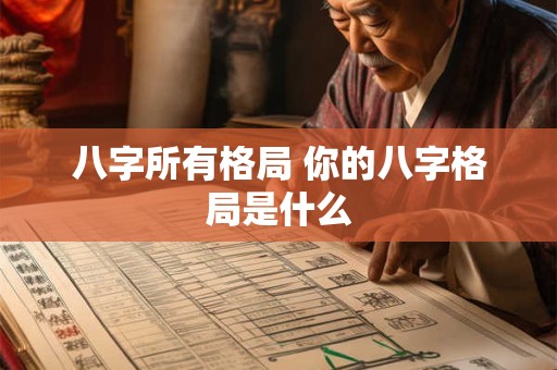 八字所有格局 你的八字格局是什么