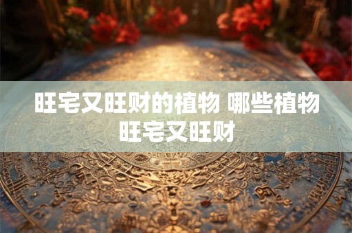 旺宅又旺财的植物 哪些植物旺宅又旺财 旺宅又旺财的植物 哪些植物旺宅又旺财