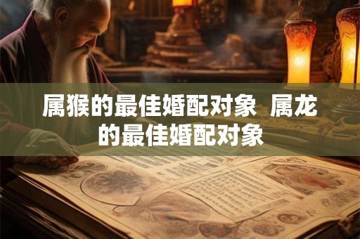 属猴的最佳婚配对象 属龙的最佳婚配对象 属猴的最佳婚配对象 属龙的最佳婚配对象