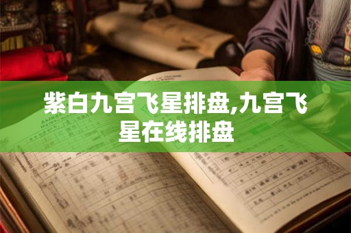 紫白九宫飞星排盘,九宫飞星在线排盘