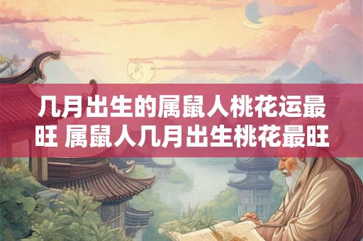 几月出生的属鼠人桃花运最旺 属鼠人几月出生桃花最旺