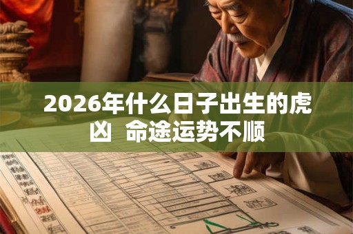 2026年什么日子出生的虎凶  命途运势不顺