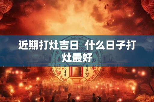 近期打灶吉日  什么日子打灶最好