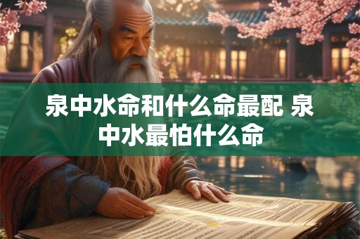 泉中水命和什么命最配 泉中水最怕什么命