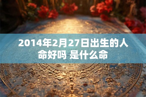 2014年2月27日出生的人命好吗 是什么命 2014年2月27日出生的人命好吗 是什么命