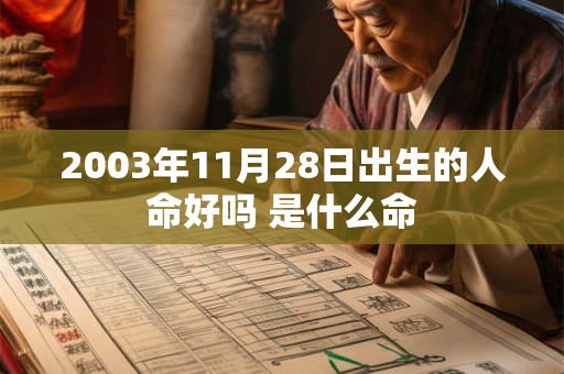 2003年11月28日出生的人命好吗 是什么命