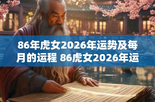 86年虎女2026年运势及每月的运程 86虎女2026年运程及每月运势预测