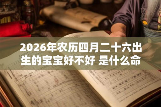 2026年农历四月二十六出生的宝宝好不好 是什么命格