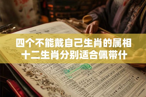 四个不能戴自己生肖的属相 十二生肖分别适合佩带什么饰物