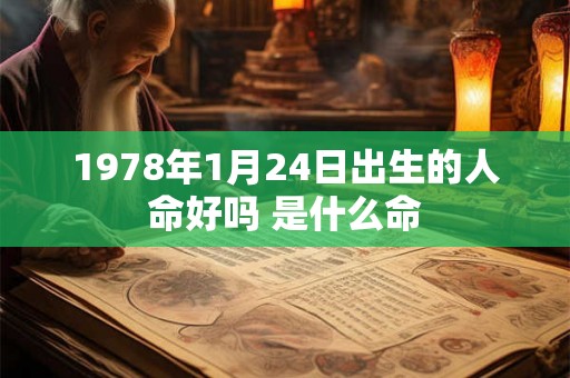 1978年1月24日出生的人命好吗 是什么命