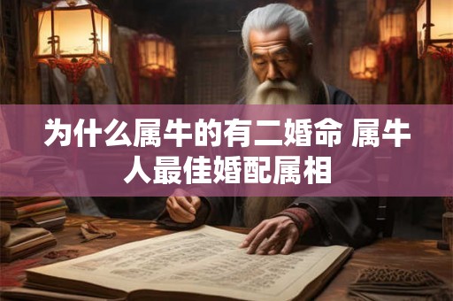 为什么属牛的有二婚命 属牛人最佳婚配属相 为什么属牛的有二婚命 属牛人最佳婚配属相