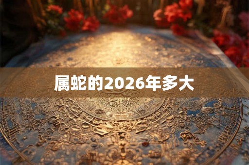 属蛇的2026年多大