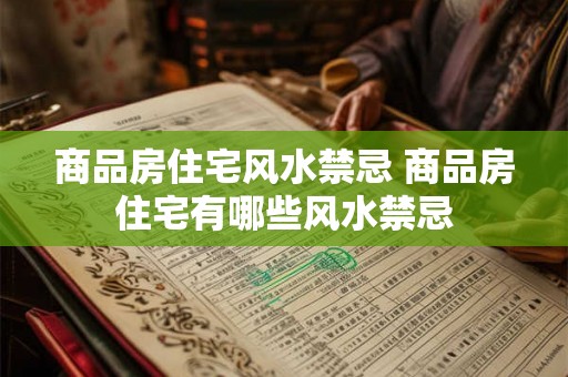 商品房住宅风水禁忌 商品房住宅有哪些风水禁忌