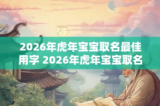 2026年虎年宝宝取名最佳用字 2026年虎年宝宝取名讲究 2026年虎年宝宝取名最佳用字 2026年虎年宝宝取名讲究