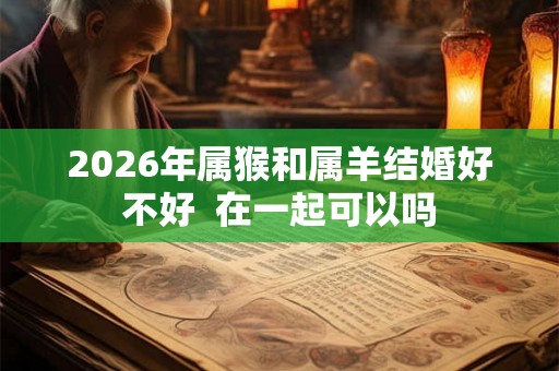 2026年属猴和属羊结婚好不好  在一起可以吗