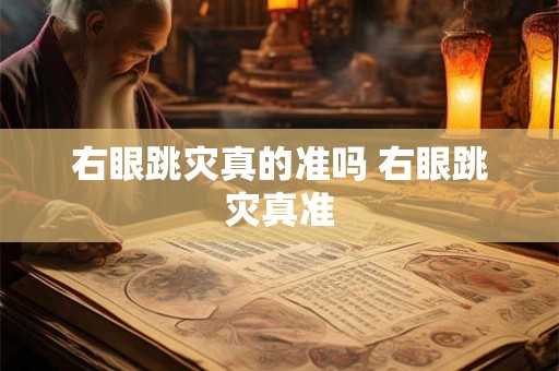 右眼跳灾真的准吗 右眼跳灾真准