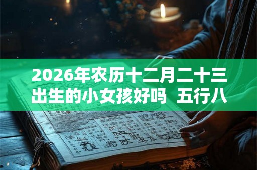 2026年农历十二月二十三出生的小女孩好吗  五行八字算命