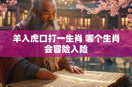 羊入虎口打一生肖 哪个生肖会冒险入险