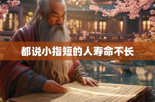 都说小指短的人寿命不长